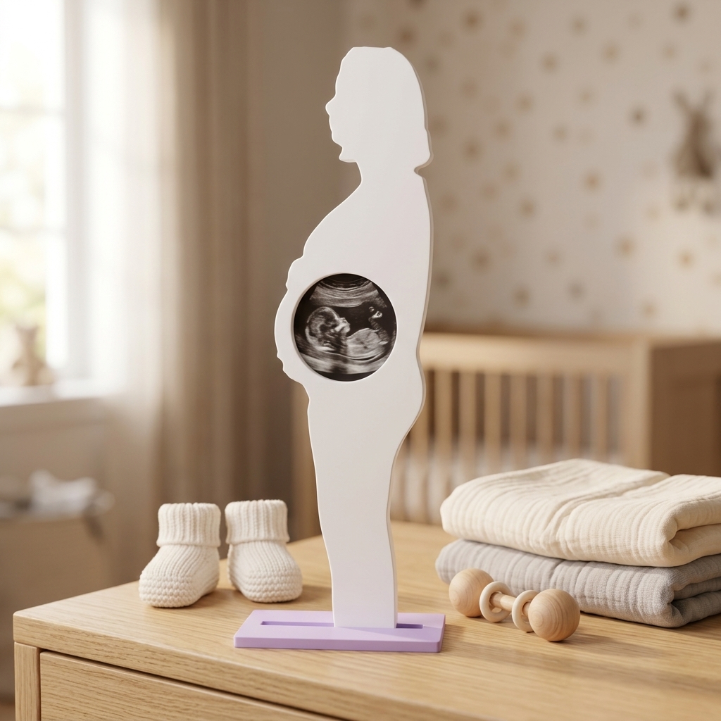 3D-Silhouette zum Babybauch-Shooting – individuelle 3D-Skulptur in Stade