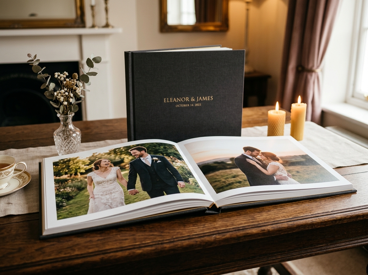 Handgefertigtes Layflat Fine-Art Fotobuch mit Panorama-Bindung – Five Stars Stade